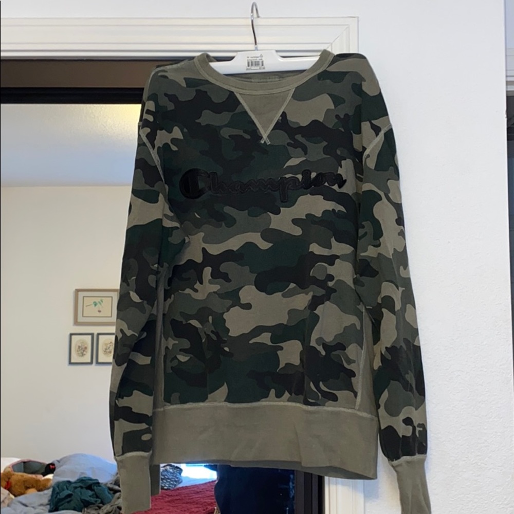 Camo Champion Crewneck